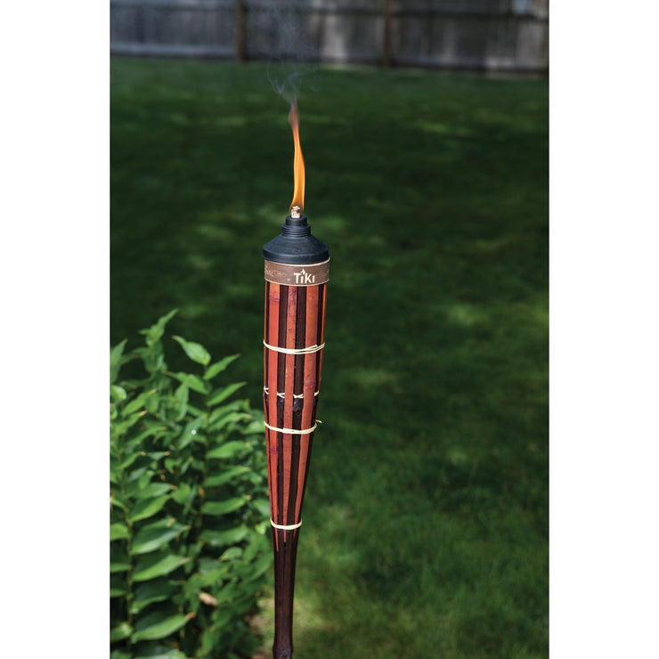Tiki Royal Polynesian 5 Ft. Brown Bamboo Patio Torch