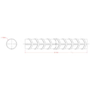 Hillman Steelworks #4 1/2 In. x 3 Ft. Weldable Hot-Rolled Steel Rebar