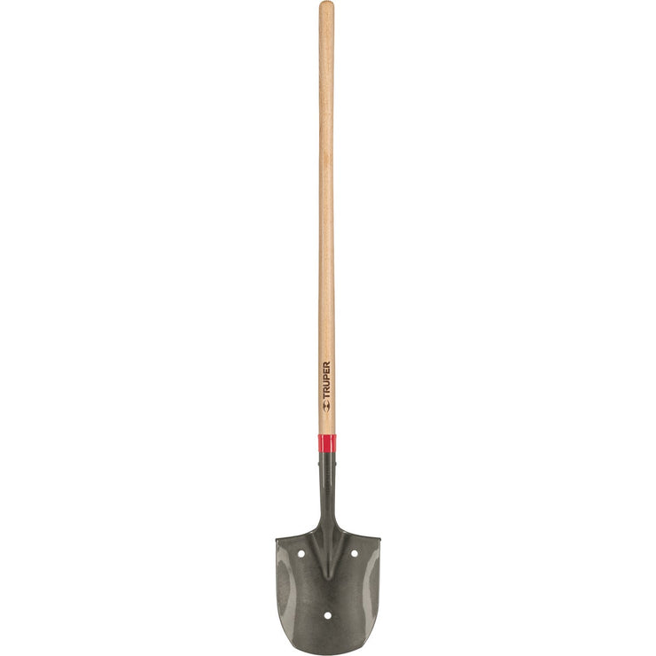 Truper Tru Tough 48 In. Wood Handle Round Point Rice Shovel