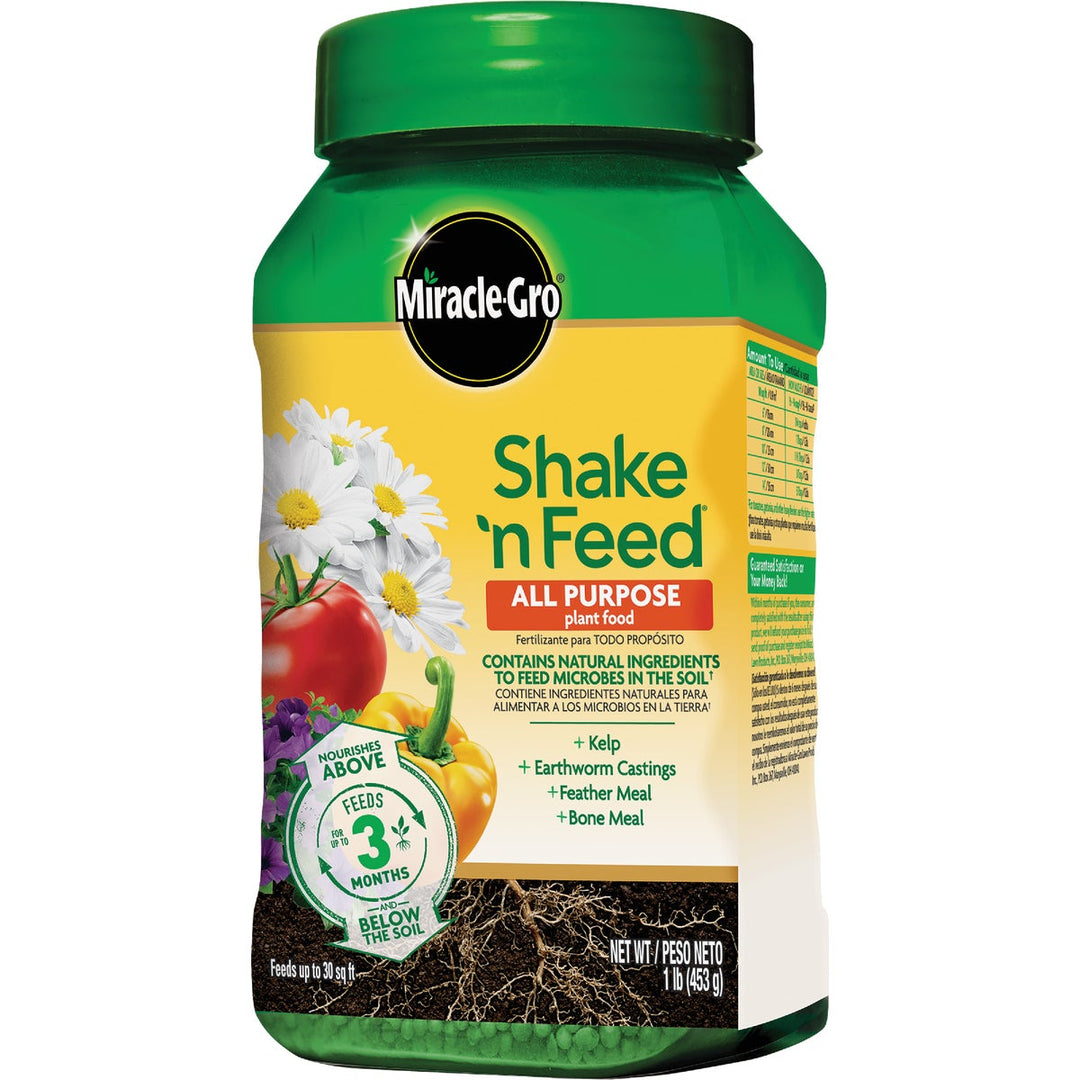 miracle-gro 2.04kg shake n feed ultra bloom plant fertilizer Miracle-Gro Shake N' Feed 1.5 Lb. 12-4-8 All-Purpose Dry Plant Food –  Hemlock Hardware