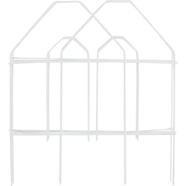 Best Garden 8 Ft. White Galvanized Wire Folding Fence
