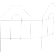 Best Garden 8 Ft. White Galvanized Wire Folding Fence