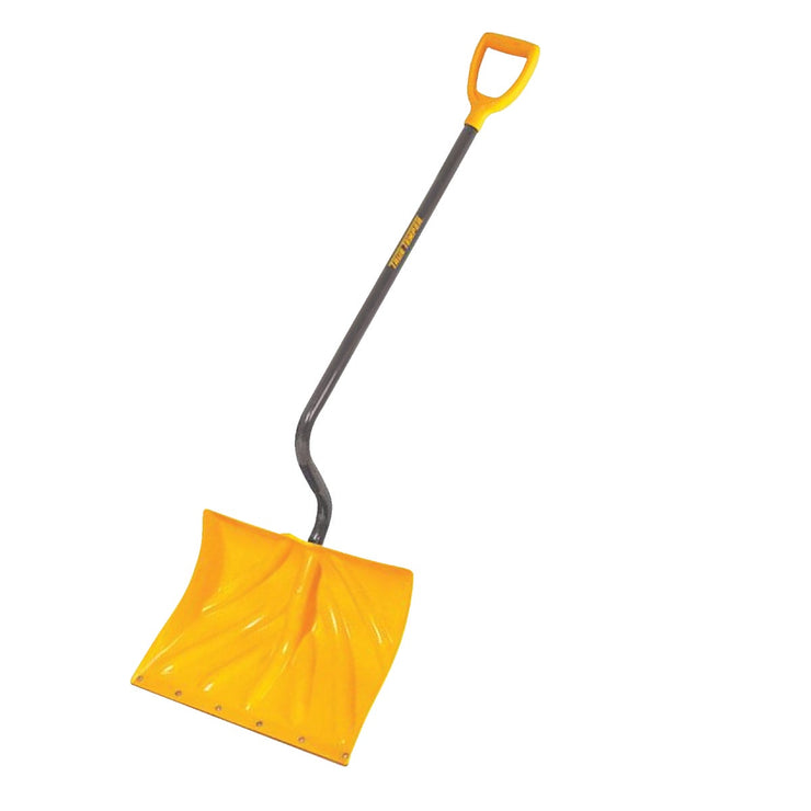 True Temper 18 In. Poly Snow Shovel with Steel Wear Strip and 40 In. S