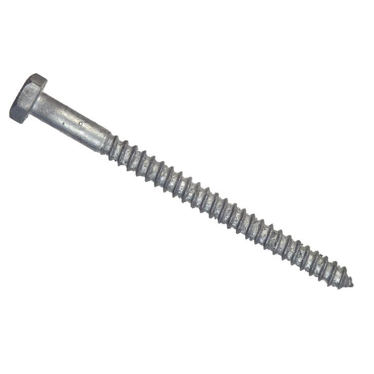 Hillman 3/8 In. x 4-1/2 In. Galvanized Hex Lag Screw (50 Ct.)