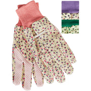 Best Garden Women's 1 Size Fits All Canvas Garden Glove with Knit Cuff