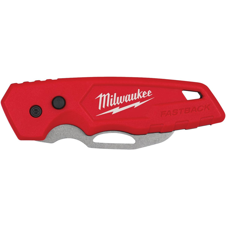 Milwaukee FASTBACK Blunt Tip Hawkbill 2.45 In. Folding Knife