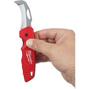 Milwaukee FASTBACK Blunt Tip Hawkbill 2.45 In. Folding Knife