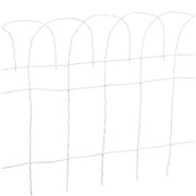 Best Garden 14 In. H x 20 Ft. L Galvanized Wire Decorative Border Fence