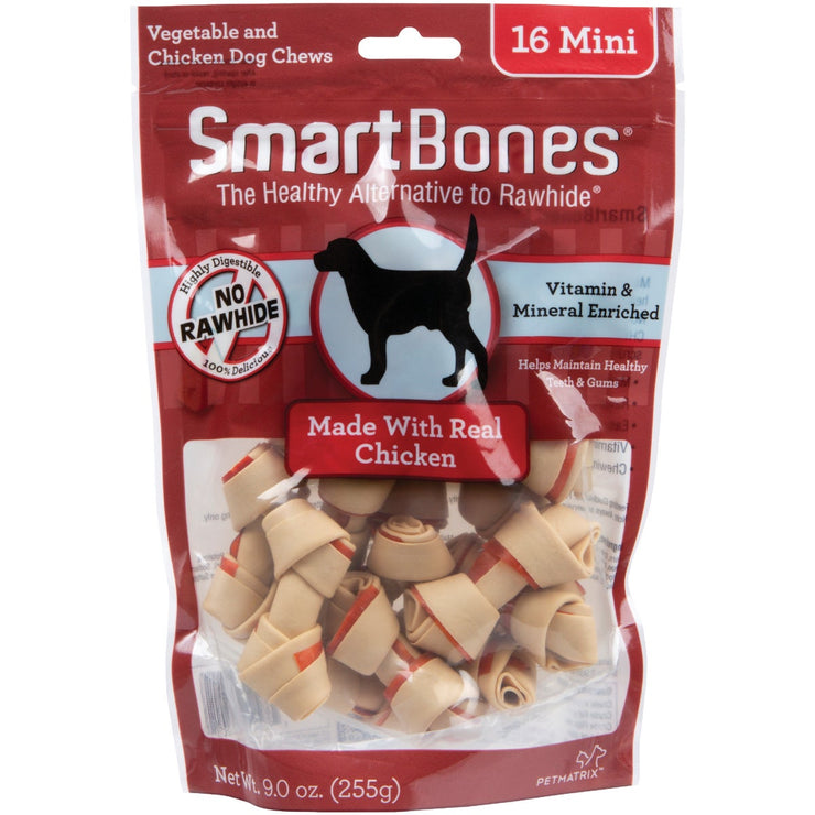 SmartBone Mini Chicken Chew Bone (16-Pack)