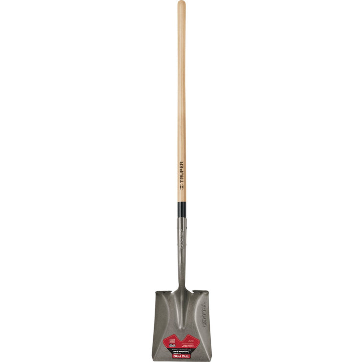 Truper Pro 48 In. Wood Handle Square Point Shovel