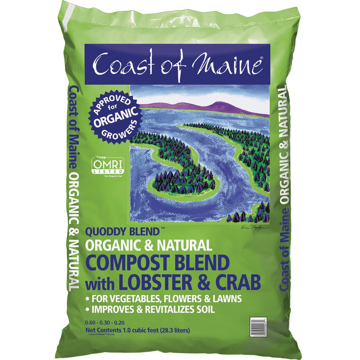 Coast of Maine Quoddy Blend 1 Cu. Ft. 26 Lb. Organic & Natural Compost