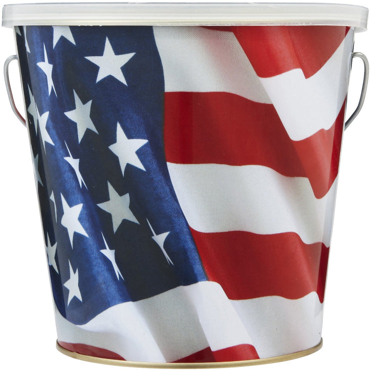 Tiki 16 Oz. 1-Wick American Flag Citronella Candle Bucket