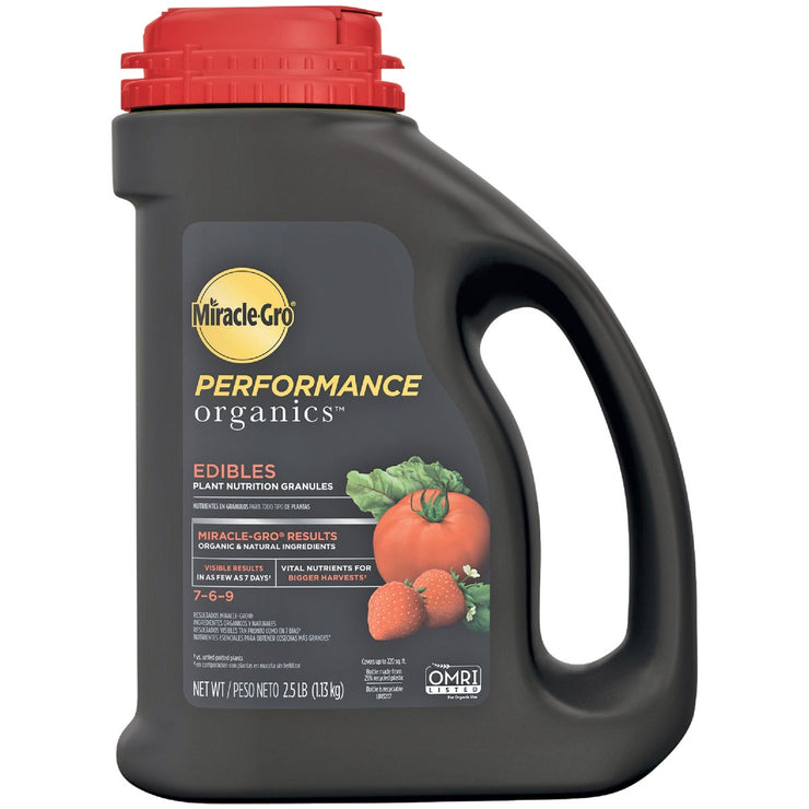 Miracle-Gro Performance Organics 2.5 Lb. 7-6-9 Plant Food for Edibles