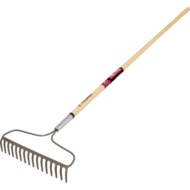 Home Hardware Rake Truper Pro Forged Wood Handle Bow Garden Rake – Hemlock Hardware