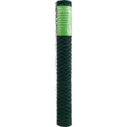 1 In. x 36 In. H. x 25 Ft. L. Green Vinyl-Coated Poultry Netting