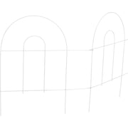 Best Garden 8 Ft. Powder-Coated White Wire Folding Fence