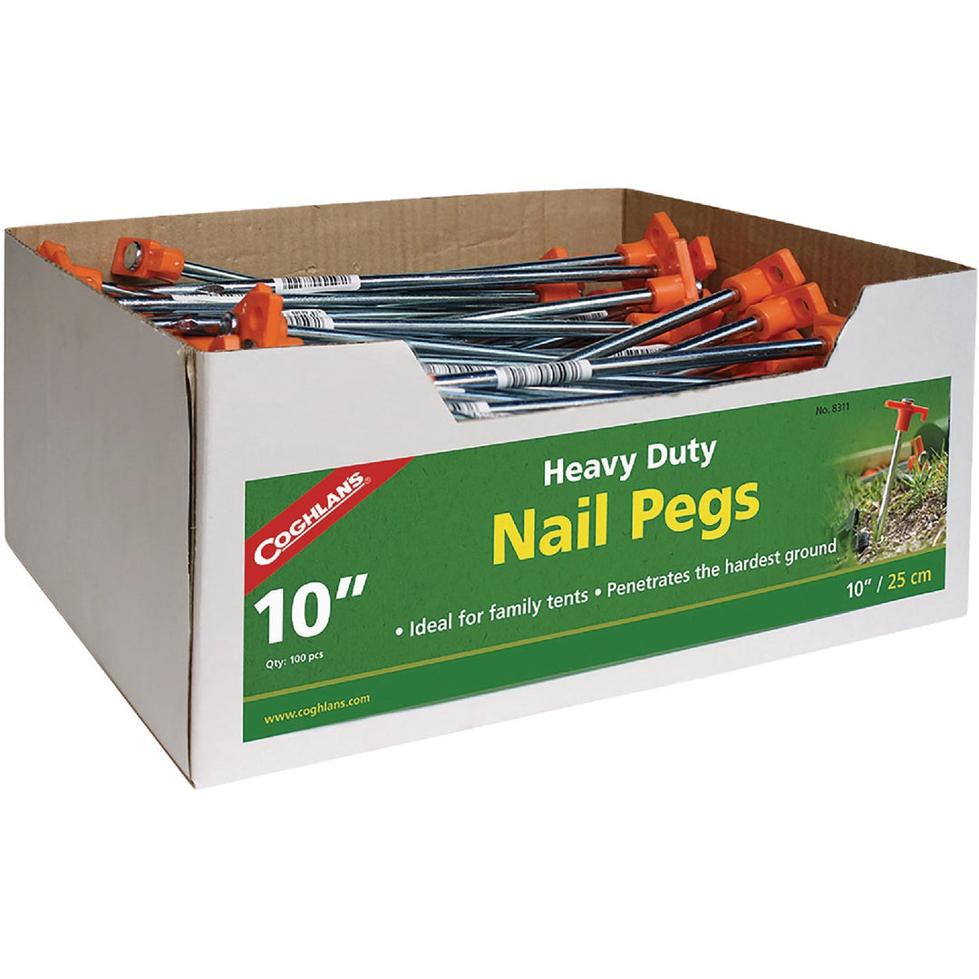 tent nail pegs Coghlans 10 In. Steel Tent Nail Peg – Hemlock Hardware