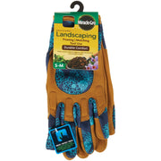 Miracle-Gro Women's Small/Medium Leather Floral High Dexterity Garden Glove