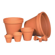 Ceramo 5-1/4 In. H. x 6 In. Dia. Terracotta Clay Standard Flower Pot