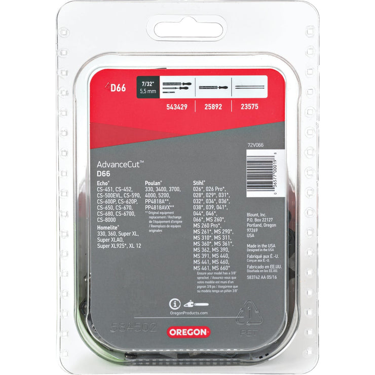 Oregon AdvanceCut D66 18 In. Chainsaw Chain