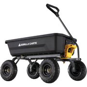 Gorilla Carts 4 Cu. Ft. 600 Lb. Poly Garden Cart