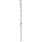 Best Garden 3 In. W. x 49 In. H. Black Powder-Coated Steel Multi Purpose Fence Latch