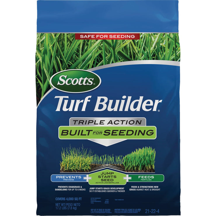 Scotts Turf Builder Triple Action 17.2 Lb. 4000 Sq. Ft. 21-22-4 Lawn Fertilizer