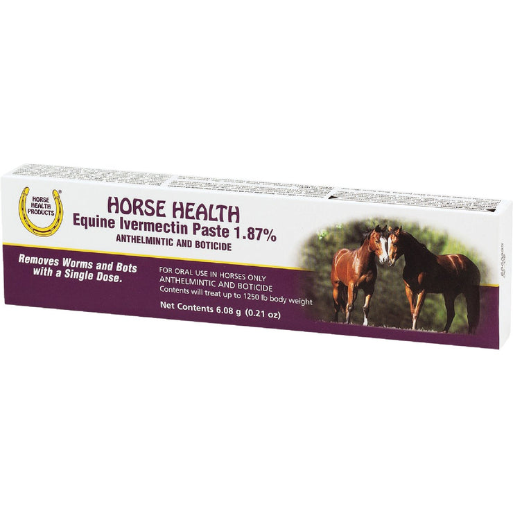 Horse Health Syringe Style Equine Ivermectin Paste Dewormer