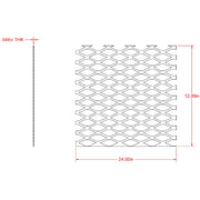 Hillman Steelworks 12 In. x 24 In. x 18 Ga. Weldable Expanded Steel Sheet Stock
