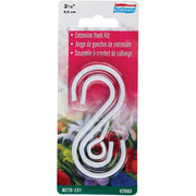 National Hardware 3-1/2 In. White Steel Extension Hook Kit