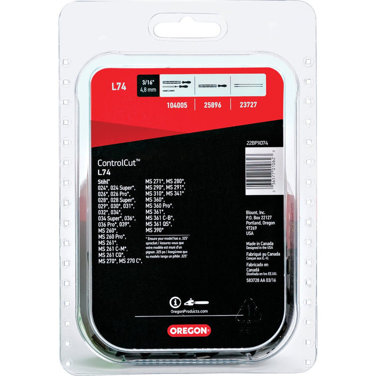 Oregon ControlCut L74 18 In. Chainsaw Chain