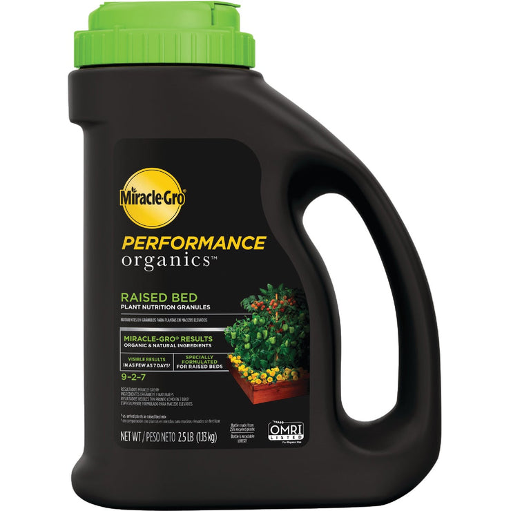 Miracle-Gro Performance Organics 2.5 Lb. 9-2-7 Plant Food for Raised Beds