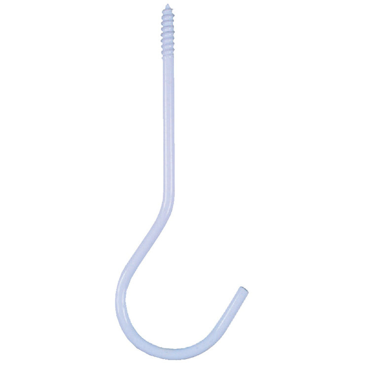 National 6 In. White Ceiling Hook
