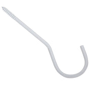 National 6 In. White Ceiling Hook