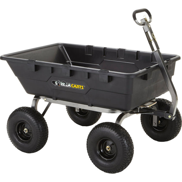 Gorilla Carts Poly Tow-Behind Garden Cart – Hemlock Hardware