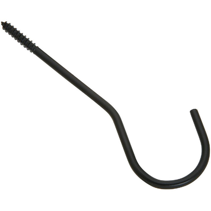 National 6 In. Black Ceiling Hook