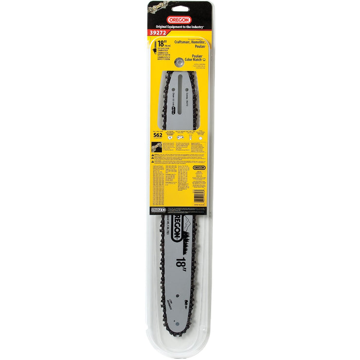 Oregon AdvanceCut 18 In. 62 Drive Links Reversible Bar & Chain Replacement Combo