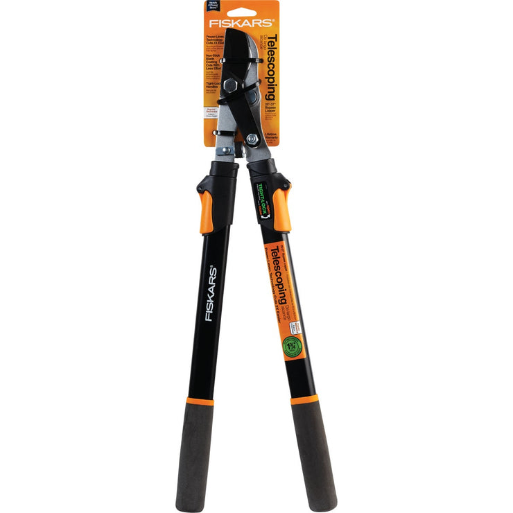 Fiskars Power-Lever 37 In. Steel Telescopic Bypass Lopper