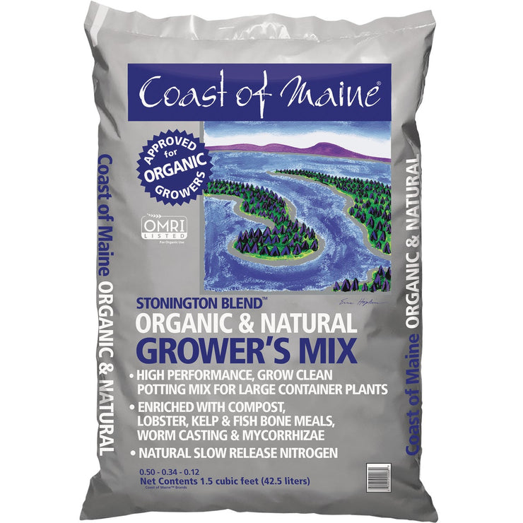 Coast of Maine Stonington Blend 1.5 Cu. Ft. Organic Growers Mix Potting Soil