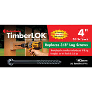 Fastenmaster Timberlok 4 In. Countersunk Hex Washer Structure Screw (50 Ct.)