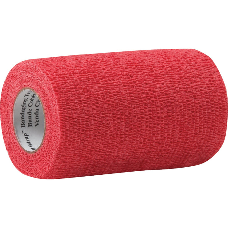 3M Vetrap 4 In. x 5 Yd. Red Bandaging Wrap