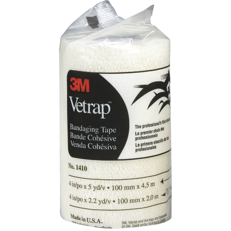 3M Vetrap 4 In. x 5 Yd. White Bandaging Wrap