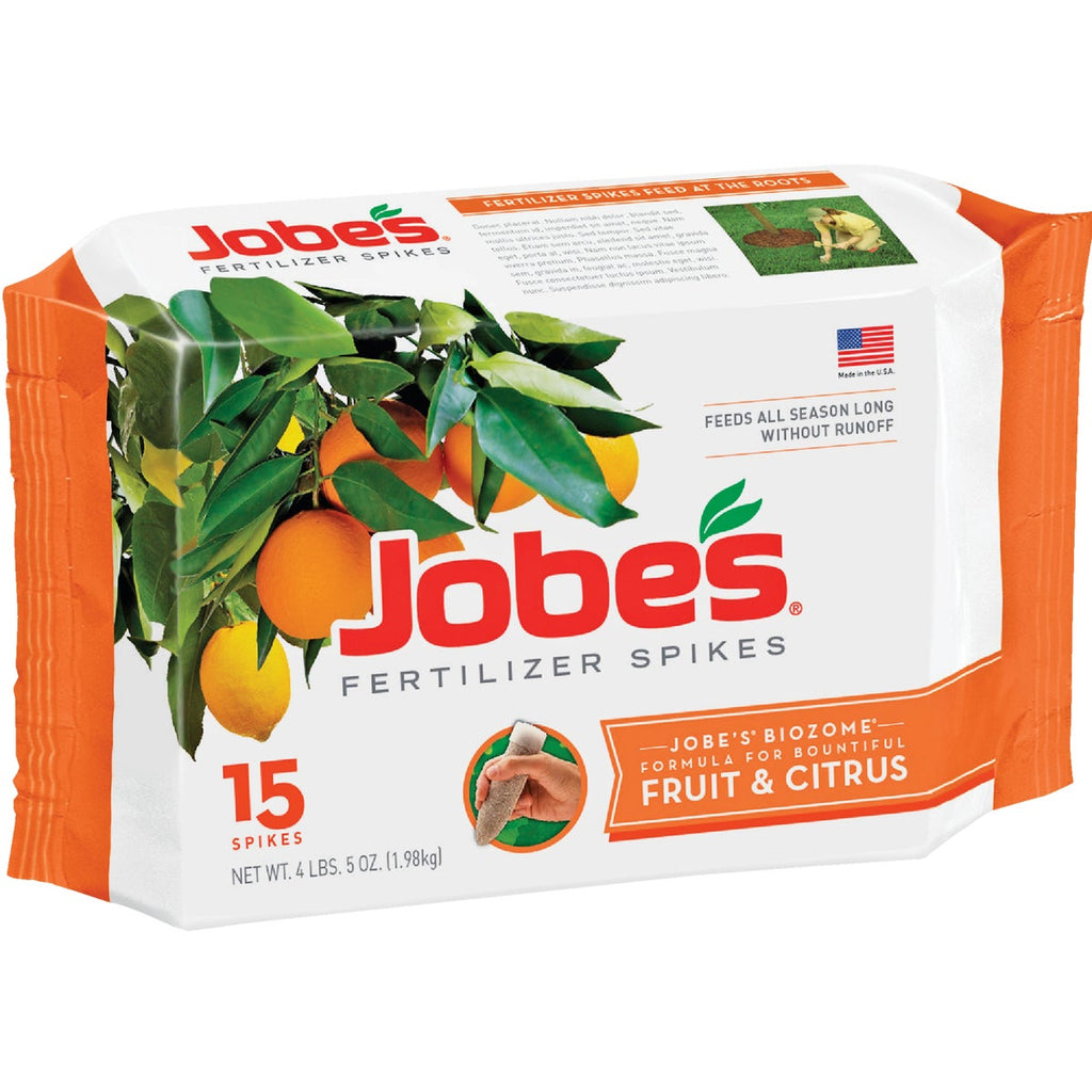 jobe's fertilizer spikes for beautiful house plants Jobe's 9-12-12 Fruit & Citrus Tree Fertilizer Spikes (15-Pack) – Hemlock Hardware