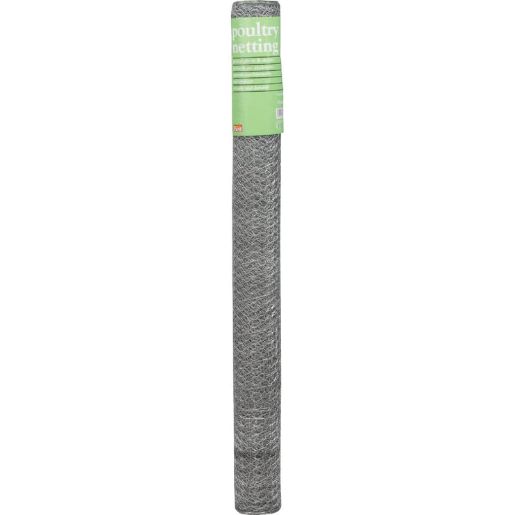 1/2 In. x 24 In. H. x 25 Ft. L. Hexagonal Wire Poultry Netting