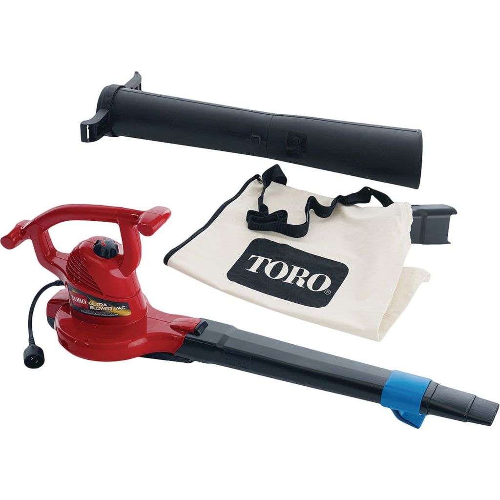 Toro Ultra Leaf Blower/Vacuum/Mulcher, 250 MPH, 350 CFM, Electric, 12 Amp