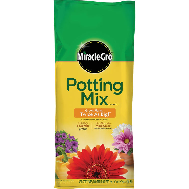 Miracle-Gro 2 Cu. Ft. 40-1/2 Lb. All Purpose Indoor & Outdoor Plants Potting Soil