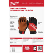 Milwaukee Unisex XL Leather Performance Work Glove