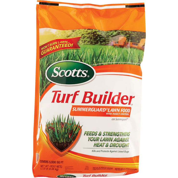 Scotts Turf Builder SummerGuard 13.35 Lb. 5000 Sq. Ft. 20-0-8 Lawn Fertilizer with Insecticide