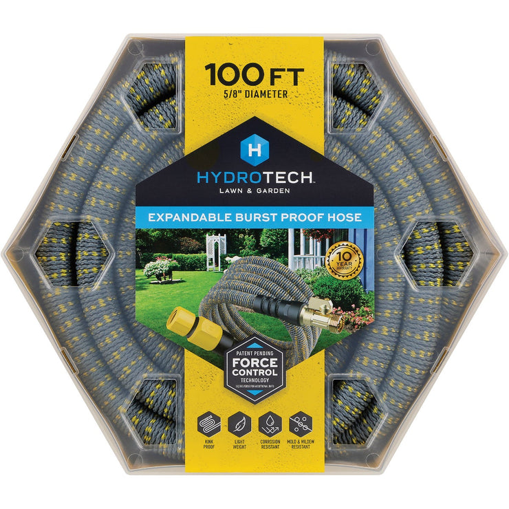 Hydrotech 5/8 In. x 100 Ft. Expandable Burst Proof Hose - Yellow