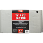 Do it Best Silver Woven 12 Ft. x 20 Ft. Heavy Duty Poly Tarp